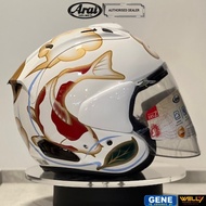 ARAI VZ RAM Nishikigoi White Open Face Jet Helmet 100% Original From Authorized Dealer