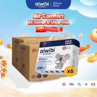 [Bundle of 6] Aiwibi Baby Air Comfort Diapers Pants