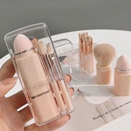 Influencer Retractable Eight-in-One Mini Makeup Brush Loose Fixing Makeup Powder Brush Blush Eyeshad