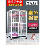 Sangkar Kucing Kucing Villa Rumah Besar Dalaman dengan Tandas Satu Ruang Percuma Besar Kucing Sarang