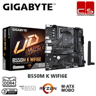 GIGABYTE B550M K WIFI6E DDR4 AM4 M-ATX Motherboard+COMBO SET {PROCESSOR WITH COOLER FAN}