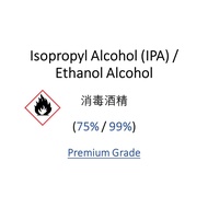 Ethanol Alcohol / Isopropyl Alcohol 75% / 96%  - 消毒酒精
