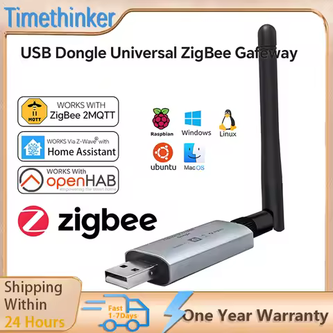 Timethinker Zigbee3.0 USB Dongle Plus Universal ZigBee Gateway via ZHA or Zigbee2MQTT Support EFR32M