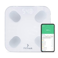 FitTrack Dara Smart BMI Digital Scale - Measure Weight and Body Fat - Most Accurate Bluetooth Glass 