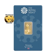 5g UK Britannia 9999 Gold Bar, 5 gram