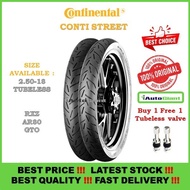 TAYAR MOTOR CONTINENTAL 2.50-18 40L CONTI STREET TUBELESS TYRES  RXZ AR80 GTO