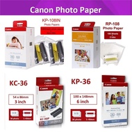 【In stock】KP-108IN RP-108 Photo Paper for Canon Selphy Color Ink Paper Set CP Series Photo Printer CP1200 CP1300 CP910 CP800 KP-36 FCIW