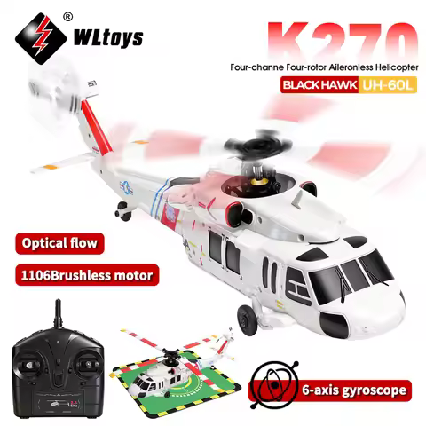 WLtoys K270 RC Helicopter 2.4G 6-Aixs Gyroscope 4CH Altitude Hold Optical Flow Brushless Remote Cont