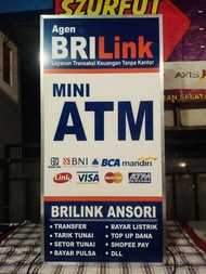NEON BOX AGEN BRILINK UKURAN : 60 X 120 CM, 2 MUKA, AKRILIK, STIKER VINYL