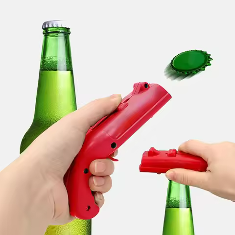 Creative Gun-Type Portable Beer Bottle Opener, Cap Gun, Bar Summer Outdoor Celebration Wine Set, H44