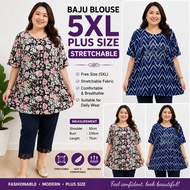 WOMEN BLOUSE SHIRT 5XL STRETCHABLE GOOD QUALITY