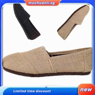 Toms Shoes Linen Shoes Stripe Color Mules Casual Women Flat Shoes