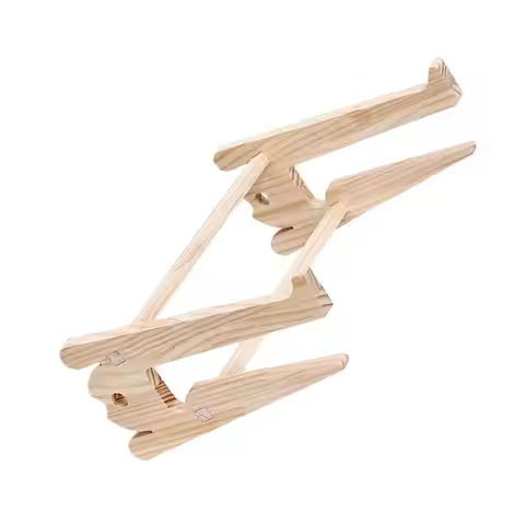 1Pcs Wooden Laptop Stand Computer Cooling Rack Foldable Heightening Desktop Holder Computer Stand La