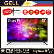 （Free Bracket）GELL 43 inch Smart TV  Frameless ultra-thin television on sale tv monitor FHD Android Youtube Multiport HDMI AV  USB Smart TV