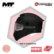MT HELMET ATOM 2 SV PURE A1 GLOSS BLACK