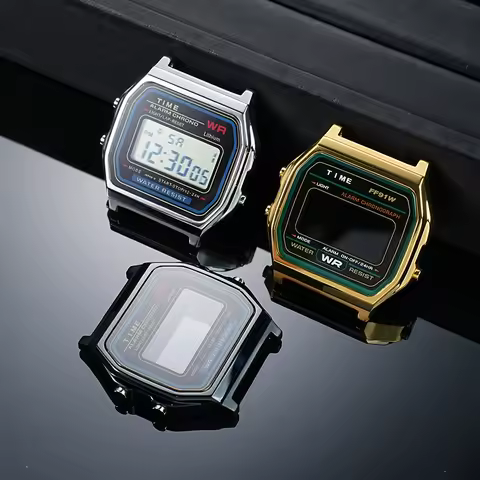 Case mod kit Stainless steel metal Bezel watch Case+Strap For Casio F91W A158/A159/A168 Series Modif