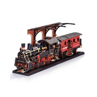 ROBOTIME 3D Wooden Puzzle, Steam Locomotive SL Car Kit, Mechanical Model DIY Craft Assembly Kit for 