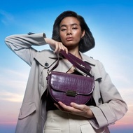 ESCAPE SADDLE 鱷魚皮包小巧真皮斜背包 - Mulberry