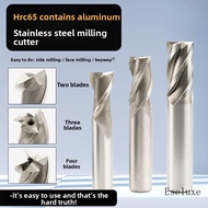 Super-hard keyway straight shank white steel milling cutter, 2-flute, 3-flute, 4-flute high-speed st