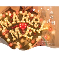 READY STOCK - Marry Me LED letter Light Letter Alphabet LED romantic room decoration carboot decor
