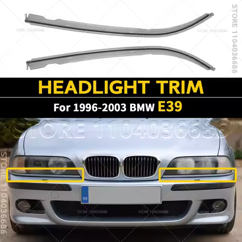 For 1996-2003 E39 BMW 525i 528i 530i 540i 540iP M5 Headlight Lower Molding Trim 51138168809 51138168