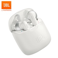JBL T220TWS หูฟังบลูทู ธ V5.0 หูฟังไร้สายหูฟังชนิดใส่ในหูพร้อมไมโครโฟนสเตอริโอและกล่องชาร์จ Black