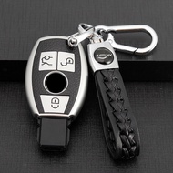 TPU Leather Car Shell Fob Holder Remote Key Case Cover Keychain For Mercedes Benz A B R G Class GLK GLA GLC GLR W204 W210 W176 W202 W463