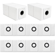 10 Pack 4.6 Liter Disposable Dust Bag Compatible with bObsweep Dustin & Orb-i Self-Emptying Robot Va