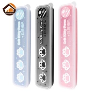 CheeseArrow Cutlery Box Student Spoon Storage Box Portable Cutlery Storage Box Chopstis And Spoon Bo