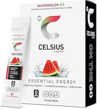 CELSIUS® On-the-Go Powder Sticks Watermelon Ice, Essential Energy 2.5 Oz (14 Sticks per Pack)