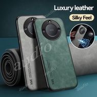 Honor X9c Smart 5G Luxury PU Leather Phone Case For Honor X9C Smart 5G Matte Silicone Protection Cas