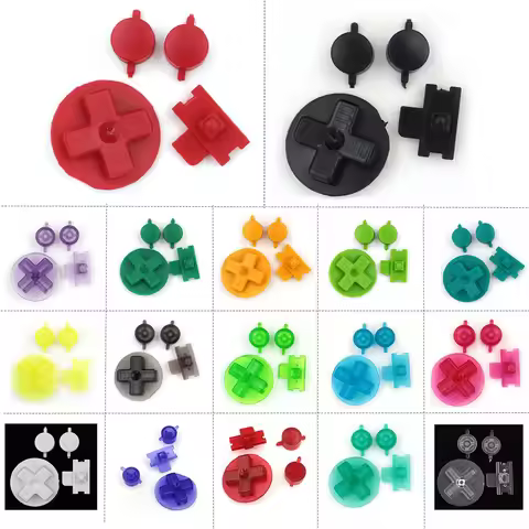 Multi-Color Replacement Buttons for Gameboy Classic GB for GBO DMG DIY for Gameboy A B Buttons D-pad