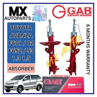 ORIGINAL GAB SUPER-R TOYOTA AVANZA 1.3 1.5 F601 F602 F652 F653 FRONT / REAR ABSORBER HEAVY DUTY