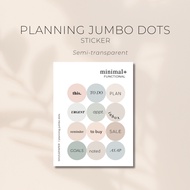 Planning Jumbo Dots Functional Deco Planner Journal Sticker