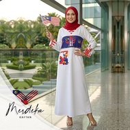 ** New Arrival ** Merdeka Kaftan Febric comocrepe  By Naila Collection