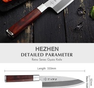 JJ Hezhen 180Mm Deba Knife X9Cr18Mov Stainless Steel Cuisine
