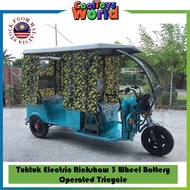 Tricycle Electric Scooter Tuk Tuk Ebike 6-8 Adult Passenger Wheel Three Wheel Electric Tricycle