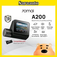 70mai Dashcam A200 Dual Channel 1080P Full HD+ HDR 24H Parking Surveillance