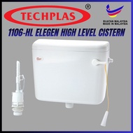 TECHPLAS Elegen Flush 1106-HL High Level Plastic Flush Cistern Toilet Cistern Tandas Kotak Jamban Ko