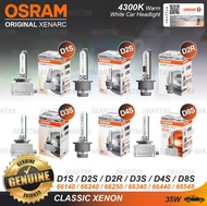 100% Original Osram Classic 4300K Standard Xenon HID Bulbs Bulb Mentol Lampu D1S D2S D2R D3S D4S D4R