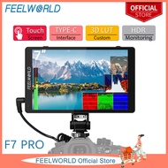 FEELWORLD F7 PRO 7นิ้วหน้าจอสัมผัสกล้อง DSLR Field Monitor พร้อม3D Lut HDR Waveform F970 External Power Install Kit 1920X1200 4K 60Hz เอาต์พุต HDMI