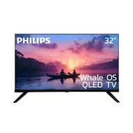 [จัดส่งพร้อมเชื่อมต่อสัญญาณ]PHILIPS ทีวีคิวแอลอีดี 32 นิ้ว (HD QLED WHALE OS) 32PQT6600/67 จัดส่งโดย