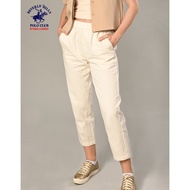 Beverly Hills Polo Club Women’s Cotton Twill Pants in Ecru and Khaki LV1772
