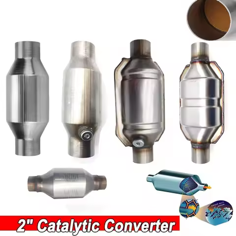2'' inch 5.1cm Universal Car Catalytic Converter Oxygen Sensor 400 Cells High Flow Catalyst Converte