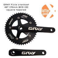 BB included   GRAY Fixie crankset 48T 170mm BCD 130 single speed bicycles