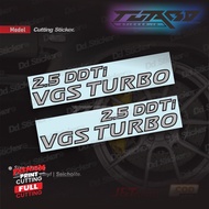 Sticker 2.5 ddti vgs turbo Door navara frontier | Cuttting Sticker