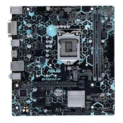 ASUS B460M-P Motherboard LGA 1200 DDR4 64GB 1×M.2 support Core i3-10100 i3-10320 i5-10500 Gold G6500