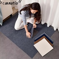 CARNATIOGV Carpet Floor Tiles Sticker, 40x40cm Self Adhesive Rug Carpet Tiles, DIY Anti Slip Soft Sq