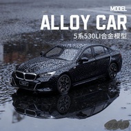 1: 24 BMW 5 Series New Style 530Li Alloy Car Model Car Model Sound Light Pull Back Toy Car Car Model