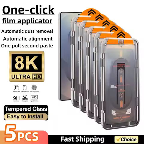 5PCS Dust Free Installation HD For Samsung S25 S24 Ultra S23 S22 S21 Plus Ultra A16 A36 A55 A56 Scre